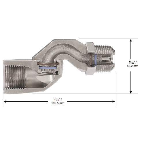 Husky 6350 3/4-Inch Male x 3/4-Inch Female E85 Multiplane Swivel
