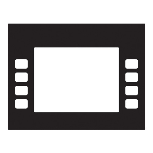 Gilbarco EU01001G001 Universal Standard Graphics Monochrome Softkey Overlay for Eclipse Series Dispensers